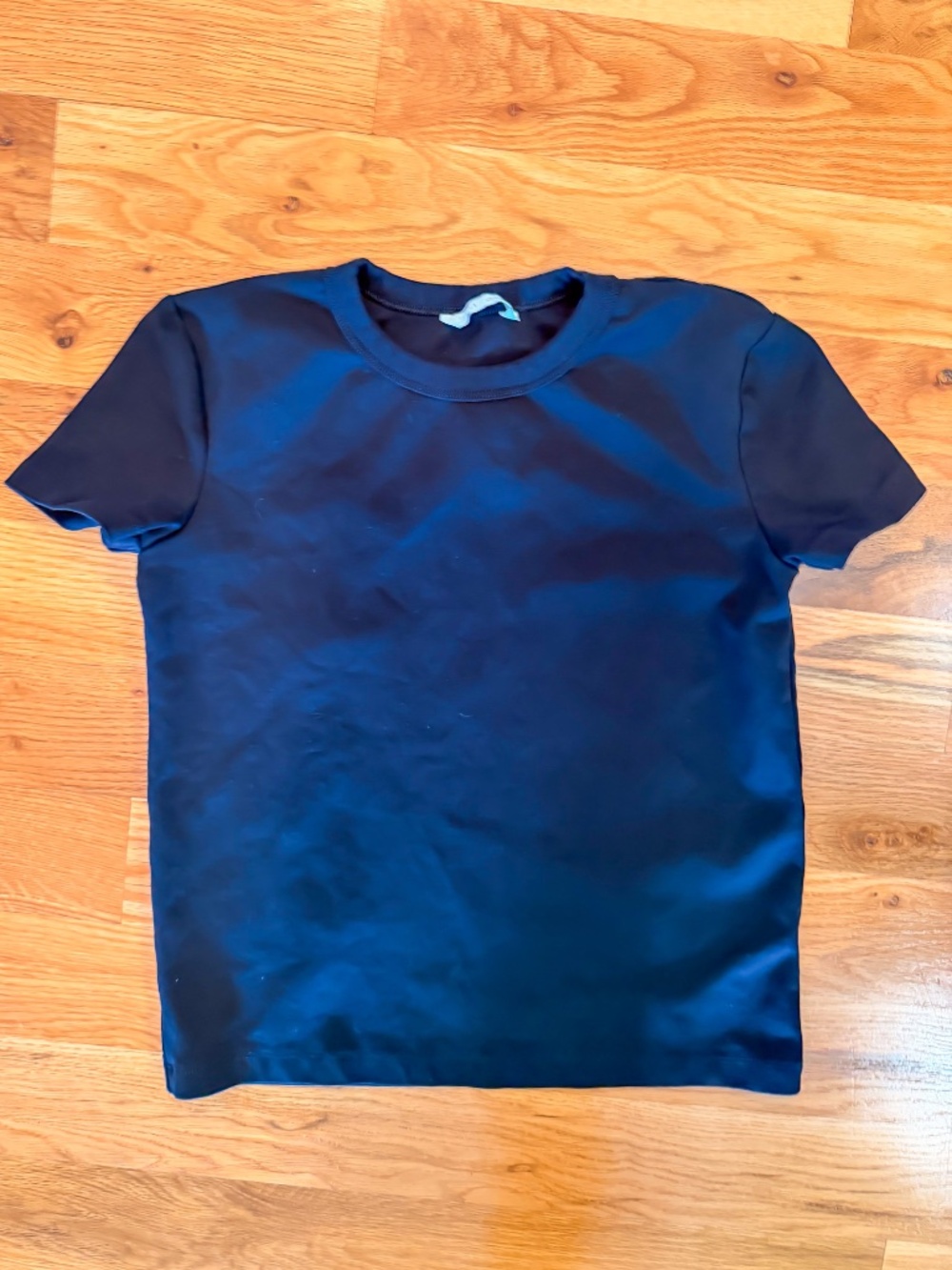 Zara Black Short Sleeve Tee Shirt Size XS